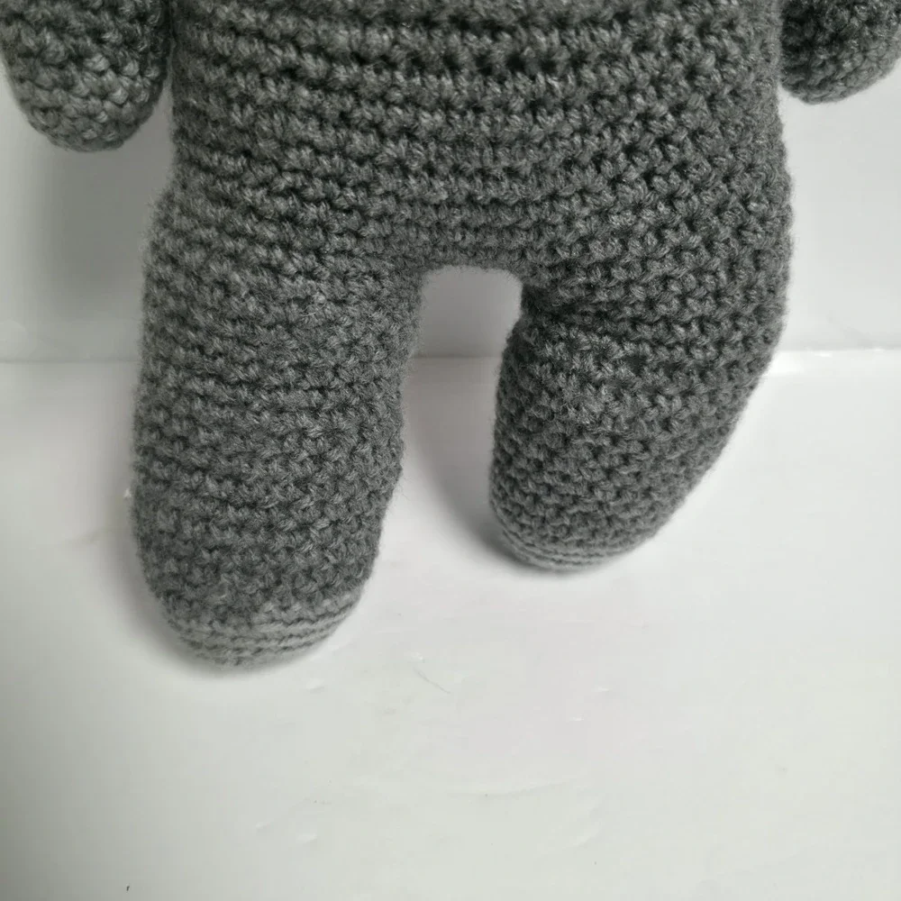 Handmade Crochet Koala Plush Amigurumi Bear Stuffed Animal Toy Pink Bow Flower